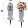 Cemetery Grave Flower Vase,Cometery Decorations for Grave,Angel Vases with Spike，Angel