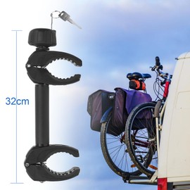Bicycle Mount, Frame Support Arm for 2nd Bicycle, Bicycle Carrier Bicycle Holder Attachment, Securely Closed and Anti-Theft When Travelling