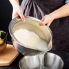 Rice Washer Strainer Bowl - 4-in-1 Washing Bowl for Quinoa,