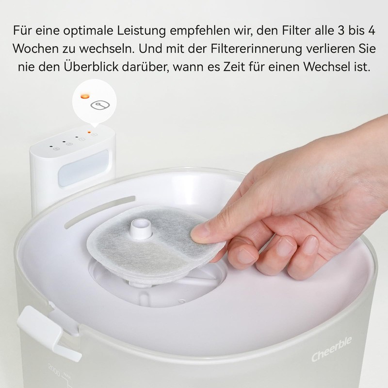 Cheerble Pet Fountain Filters 4 Pack