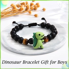 EPIRORA Gifts for Grandson,Dinosau Bracelet Grandson Gifts,Teenage Boys Bracelet Gifts Presents for Grandson,Christmas Valentines Day Graduation Birthday Gifts for Boys Kids