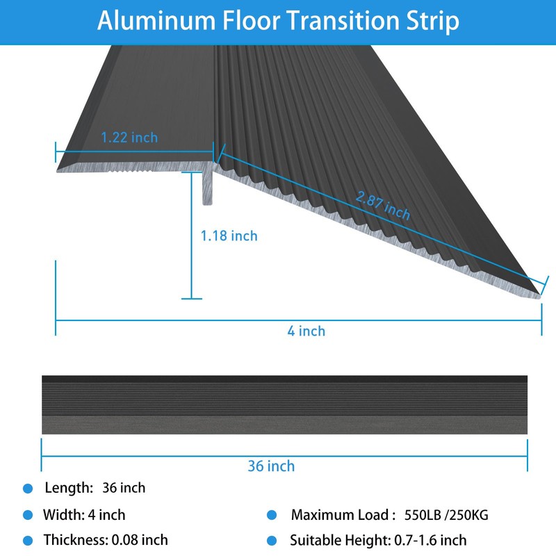 NEICAGNE Floor Transition Strip, Aluminum Transition Strips for Doorway Door