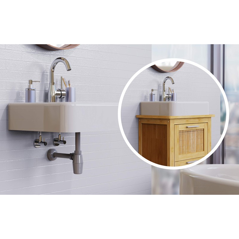 KIRCHHOFF Eco Save Siphon, Sustainable Drain, Odour Trap Made of