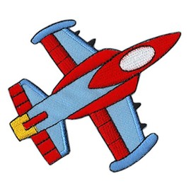 Jet Jet Aeroplane Sew-On / Sew-On Patch for Clothes Embroidered Iron-On Patch Applique Patch Size 9.5 x 8.0 cm