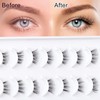 EMEDA 10 Pairs of Half Eyelashes, False Eyelashes, Cateye Short