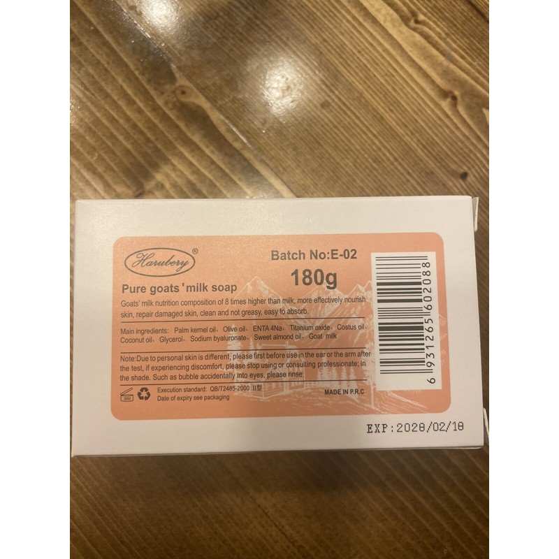 Harubery Soap Bars -Goat Milk lot of 30 bars