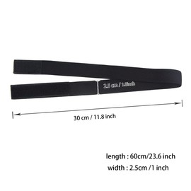 Wig Edge Elastic Band Adjustable Elastic Band Fashion Headbands for Making Wigs with Non-Slip Band Elastic Band (Pack of 6, Width 1.0 Inches / 2.5 cm)