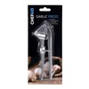 Chef Aid 10E10436 Garlic Press with Cherry / Olive Stoner , Silver , 9.5 x 22 x 3.3 cm