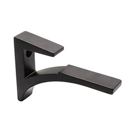 Aluminum Shelf Bracket for 5/8" to 3/4" Glass - Wall Mounted Decorative Shelf Supports with Screws by Fab Glass and Mirror