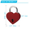 Jiozermi 4 Pcs Padlocks Key Lock with Key, Mini Love
