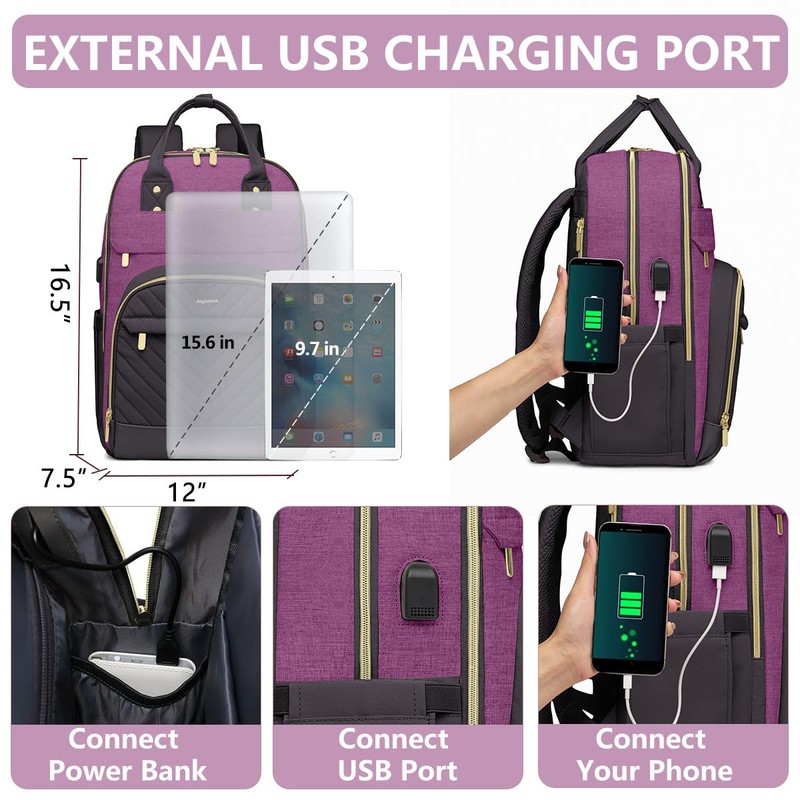 Backpack for Women laptop Bag - Laptop Backpack with USB