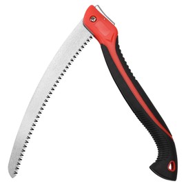 WEIMELTOY 12 Inch Heavy Duty Pruning Saw, Folding Hand Saw with SK5 Curved Blade, Triple-cut Razor Teeth Used for Trees Wood Cutting Camping Gardening Work, Hiking, Landscaping, Tree Trimming