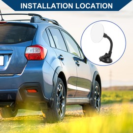 Hihaha Rearview Mirror/for Car/Plastic, Glass / 1 Pc Black