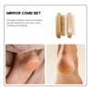 SAFIGLE 2Pcs Wooden Manicure Brush Double Sided Fingernail for Home