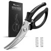 ECO-WILL Heavy Duty Kitchen Poultry Shears with 2 Springs, Non-Slip