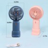 XDAMORSP-Rechargeable Handheld fan with 3 Speeds,2000mAh USB Portable Mini Fan