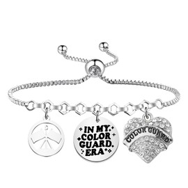 Color Guard Bracelet Flag Gift Band Color Guard Jewelry Senior Color Guard Gift In My Color Guard Era (IN MY COLOR GUARD bracelet)