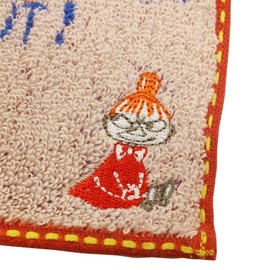 Marushin Mini Towel, Moomin, Chewing Little My 1405030000, 5.9 x 5.9 inches (15 x 15 cm)