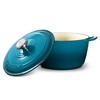 ROSSALLINI Signature Enameled Cast Iron Dutch Oven, Non-Stick Serving Pot