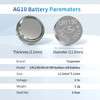 Fuspower LR1130 Battery LR54/AG10/389/390 Button Cell Battery (10 Count (Pack