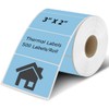 3" x 2" Thermal Labels Stickers Blue, Thermal Printer Thermal