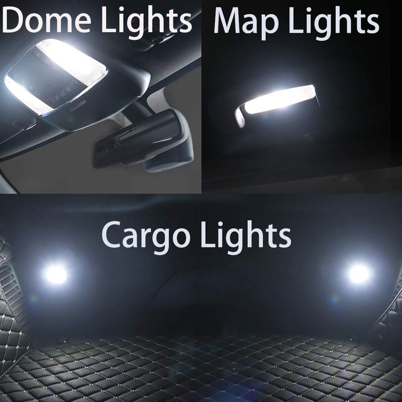 AWALITED 15pcs Interior LED Lights Kit Super Bright Map Dome