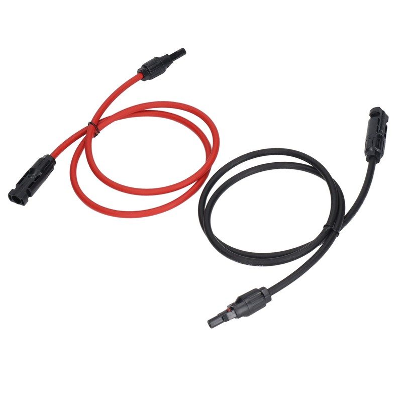 2Pcs Solar Panel Extension Cable 10AWG 6mm² Solar Extension Cable