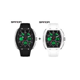 Men's Fashion Digital Analog Watches, Luxury Watches, Couples Gifts, Casual Sporty Digital Watches for Men with Luminous Dial & Alarm Function, Modern Waterproof Watch with Digital Display for Men with Box:_Set4_one-size