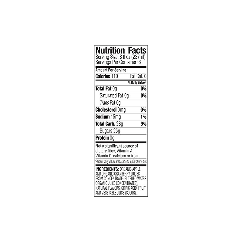 Langers 100% Organic Juice, Cranberry, 64 Fluid Ounce