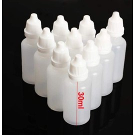 VASANA 50 x 30ml Empty Soft Plastic Dropper Bottles with Screw Cap and Stopper for Essential Oils Liquid Samples Cosmetics