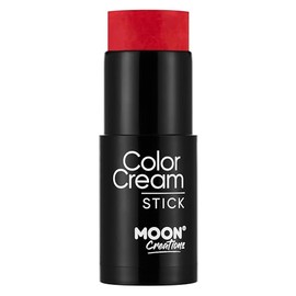ColorCream Face & Body Paint Stick by Moon Creations - Professional Face Paint Makeup for Adults, Kids - 21g (Bright Red)