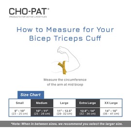Cho-Pat schwarz Manschette für Biceps/Triceps