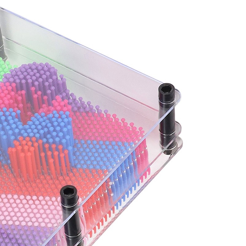 3D Pin Art Toy Colorful Plastic Pin Art Board Sculpture