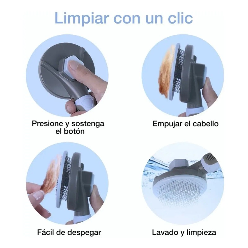 Cepillo Peine Deslanador Perro Gato Para Quita Pelo 2 En