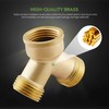 Litorange 1 PCS Lead-free Brass Body Backyard 2 Way Y
