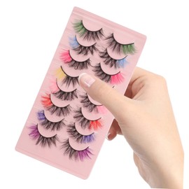 Baluue 40pairs Individual Eyelashes Hbzgt Lashes Cosplay Fake Lashes Extensions for Women Soft Curl