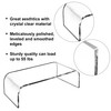 AMT Premium Acrylic Clear Monitor Riser Laptop/PC/Multimedia Monitor Stand for