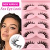 3D False Eyelashes, Cat Eye, Cat Eye Natural Artificial Eyelash