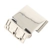 Curved Single‑Sided Hinge Stainless Steel Bathroom Hinge for Tempered 8‑12mm