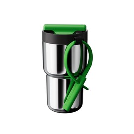 CHAKO LAB Stainless Steel Insulated Water Bottle with Two Drinking Ways | Twist Tumbler BPA-Free Leak-Proof | 17 oz Bottle with Ceramic coating | Sliver