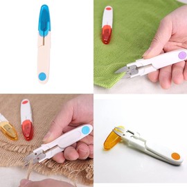 4 Pcs Sewing Snips, Sewing Thread Cutters, Multipurpose Snippers with Safety Cap for Clipping Threads, Yarn, Portable Snip Scissors for Small Plants, DIY and Arts & Crafts