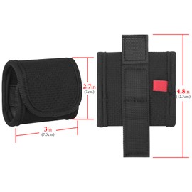 Geekria Earbuds Pouch with Belt Loop Compatible with Jabra Elite 10, Elite 8, Elite 85t, Elite 7 Active Earbud Case Belt Holster, Protective Case Cover with Clip Holder for Bag Strap