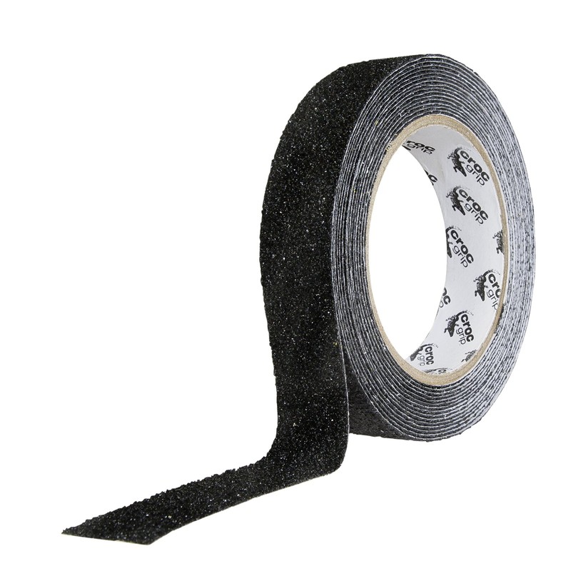CROC grip 262 Soft Textured Vinyl Black Tape-25mm x 5m,