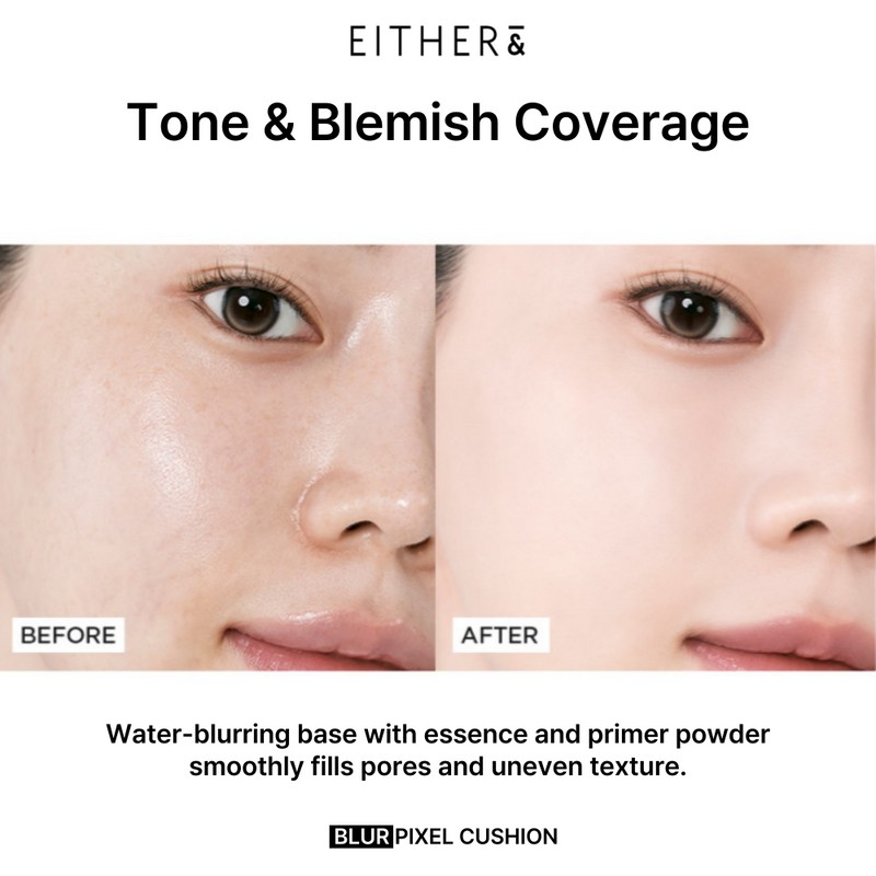 EITHER& [EITHER&]*mini* Blur Pixel Cushion (4 Colors)