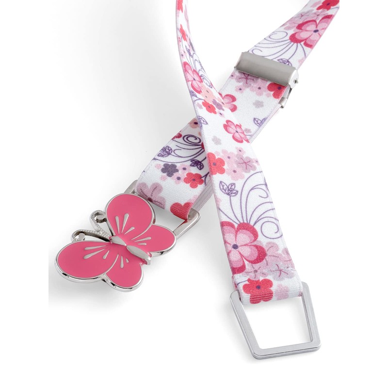 Girls 1-11 Years Fully Adjustable Elasticated Belt with Large Buckle