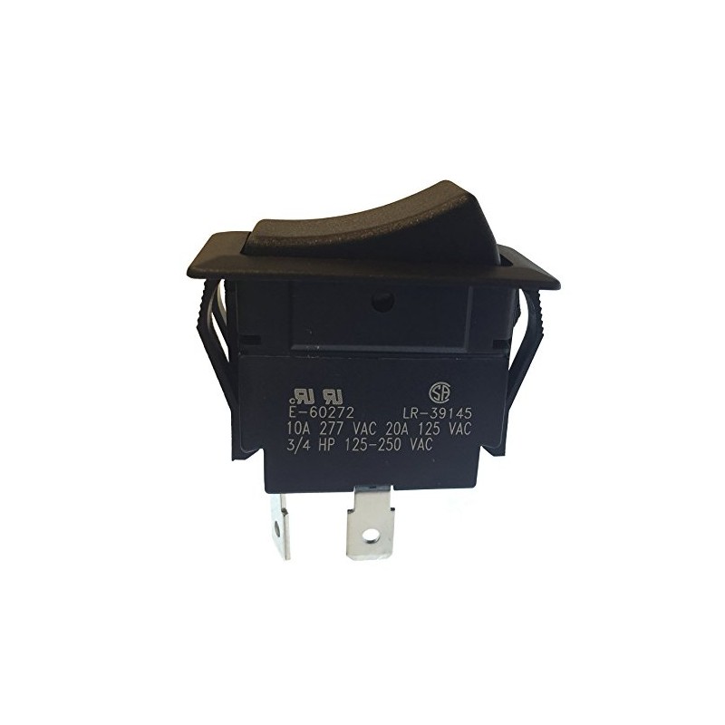 Gardner Bender GSW-45 Heavy-Duty Electrical Rocker Switch, SPST, ON-OFF, 20