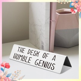 Funny Quote for Desk, Boss Gag Gift for Women, Men, Funny Desk Signs for Women Office, General Manager Gifts for Men, Minimalist Office Decor for Men, Tabletop Decor for Men,XXP8