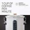 Homecraft 100-Cup Coffee Urn and Hot Beverage Dispenser with Dripless