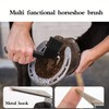 AIMALL Horsegear Supplies - Horseshoe Hook and Brush Set, Horseshoe