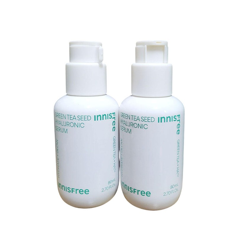Innisfree 이니스프리 그린티 히알루론산 세럼 80ML 2개 /속건조개선 Innisfree Green